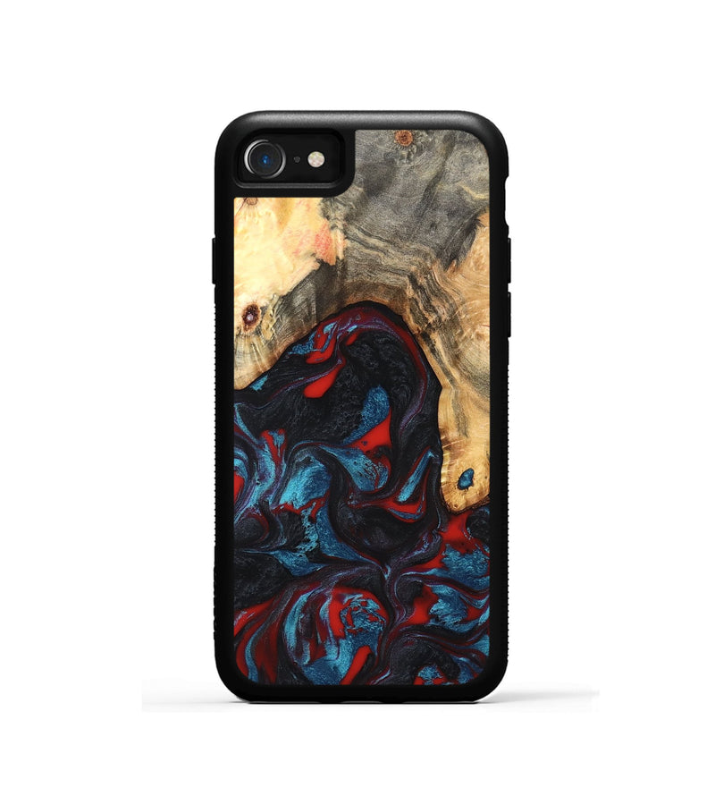iPhone SE Wood Phone Case - Shelly (Red, 820186)