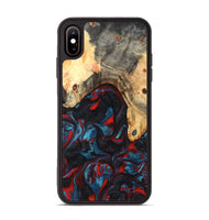 iPhone Xs Max Wood Phone Case - Shelly (Red, 820186)