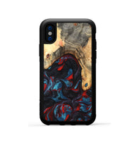iPhone Xs Wood Phone Case - Shelly (Red, 820186)