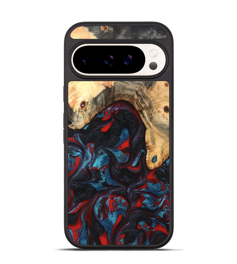 Pixel 9 Wood Phone Case - Shelly (Red, 820186)