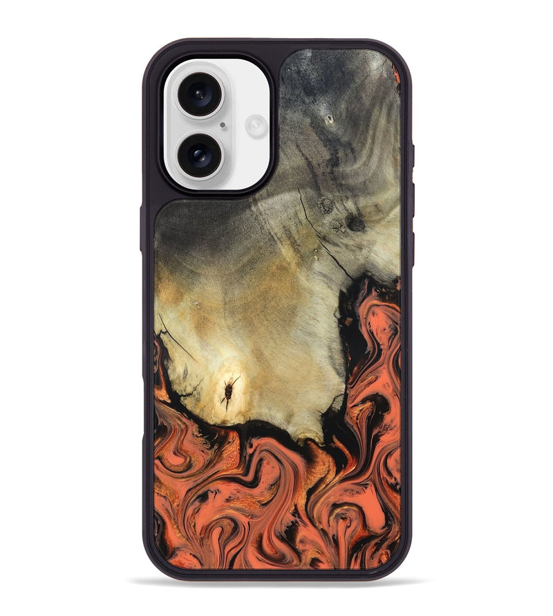iPhone 16 Plus Wood Phone Case - Abraham (Neon, 820187)