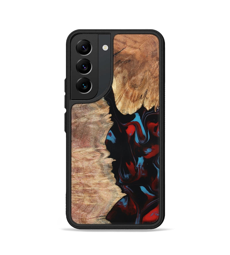 Galaxy S22 Wood Phone Case - Velva (Red, 820188)
