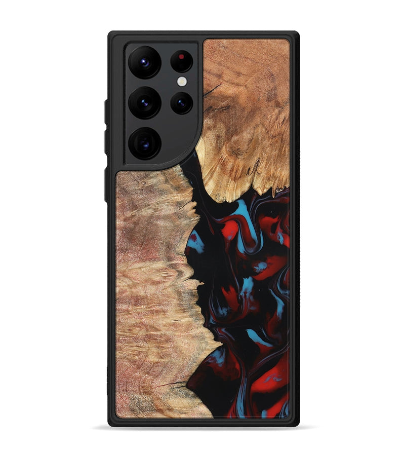 Galaxy S22 Ultra Wood Phone Case - Velva (Red, 820188)