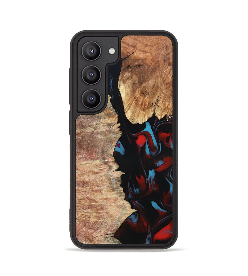 Galaxy S23 Wood Phone Case - Velva (Red, 820188)