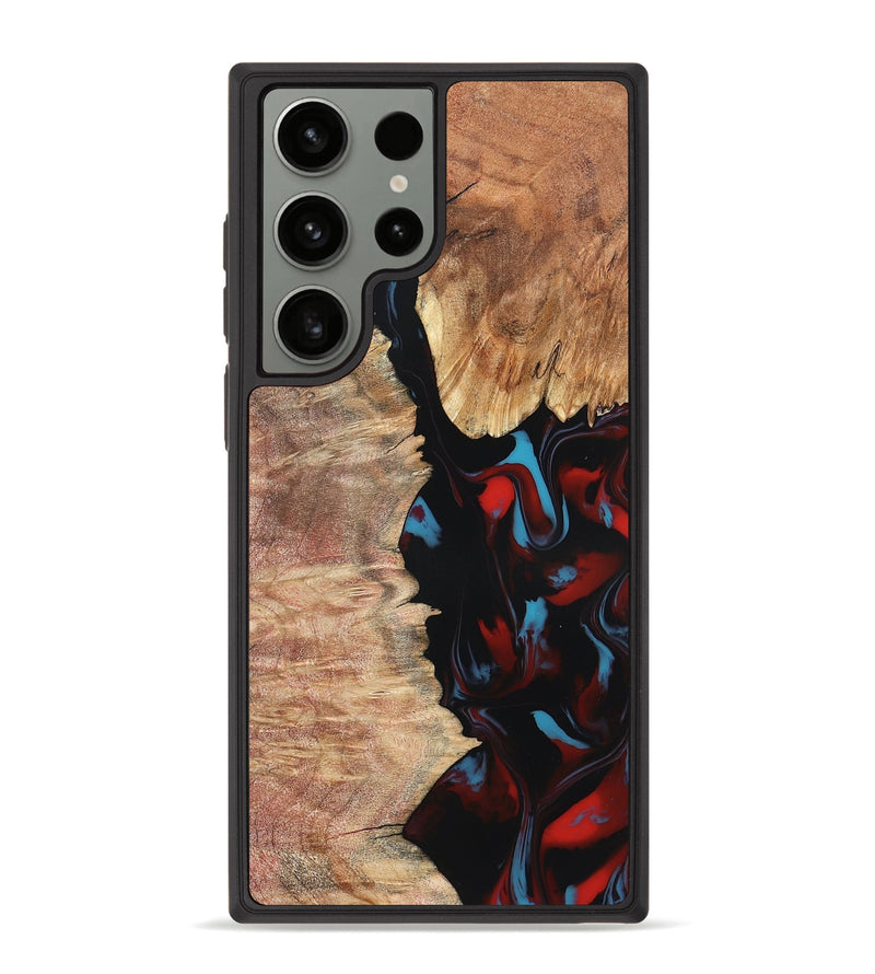 Galaxy S23 Ultra Wood Phone Case - Velva (Red, 820188)