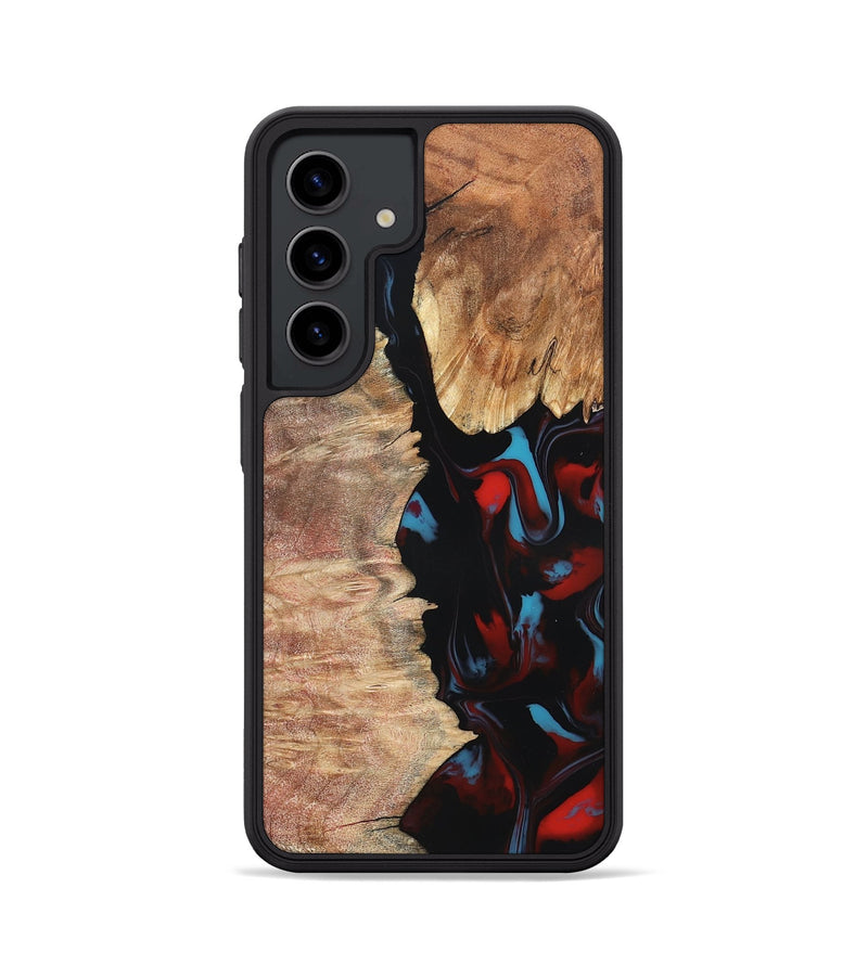 Galaxy S24 Wood Phone Case - Velva (Red, 820188)