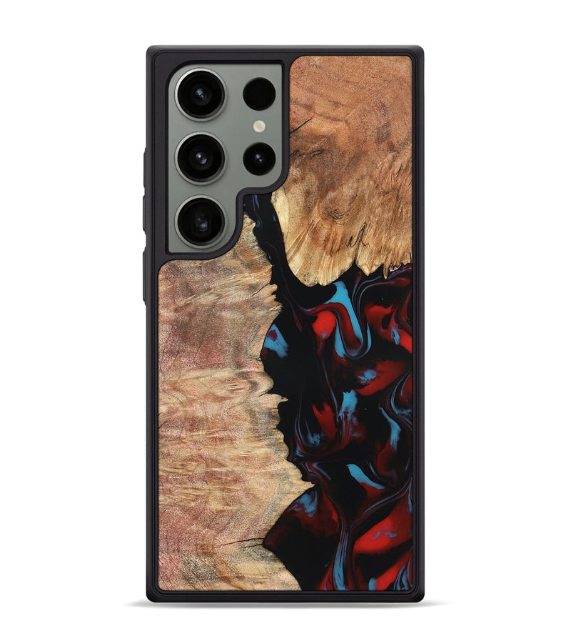 Galaxy S24 Ultra Wood Phone Case - Velva (Red, 820188)