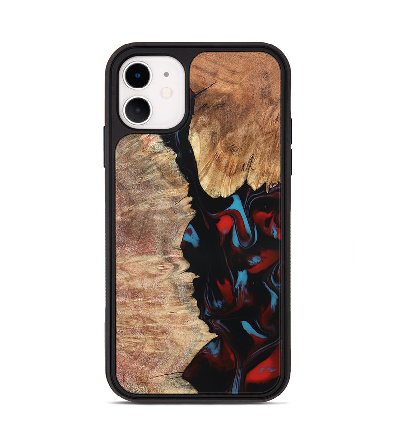 iPhone 11 Wood Phone Case - Velva (Red, 820188)