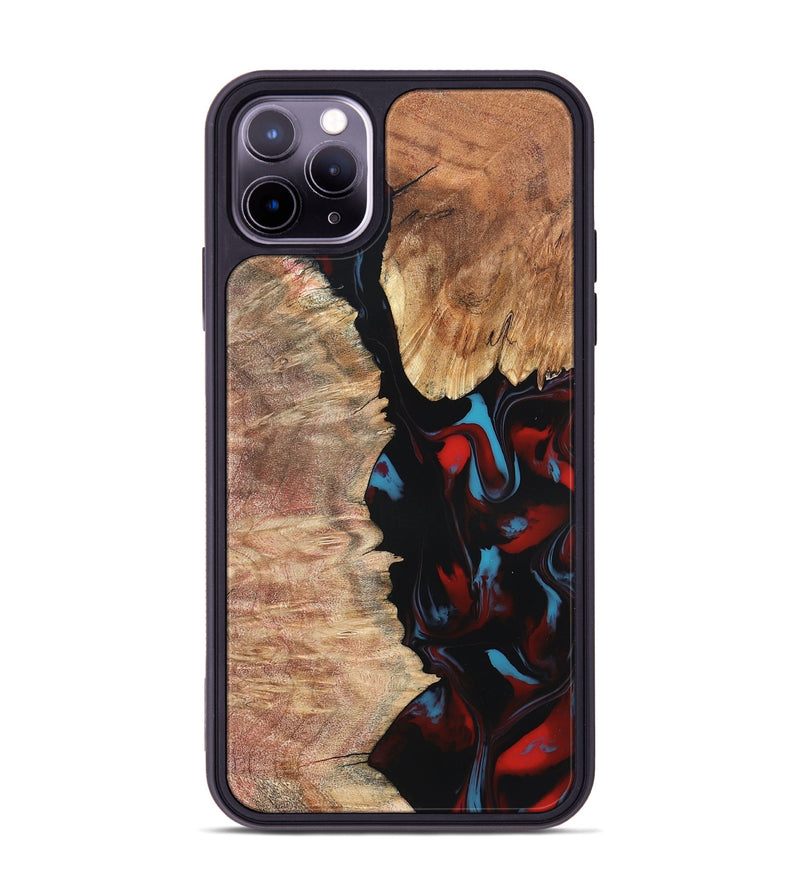 iPhone 11 Pro Max Wood Phone Case - Velva (Red, 820188)