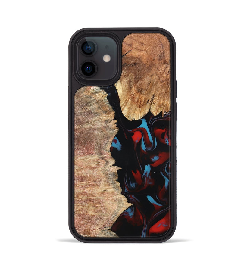 iPhone 12 Wood Phone Case - Velva (Red, 820188)
