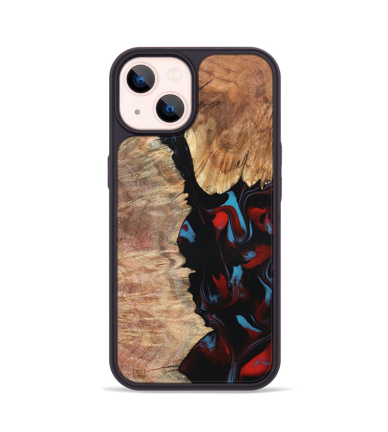 iPhone 14 Wood Phone Case - Velva (Red, 820188)