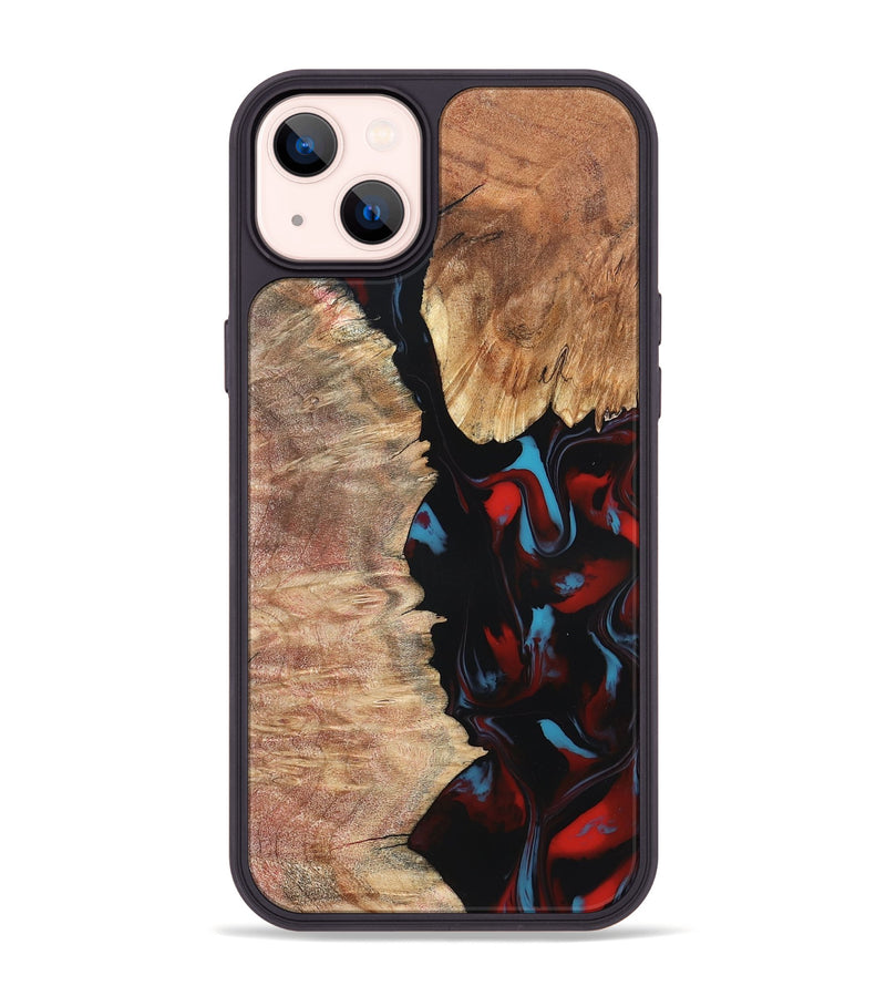 iPhone 14 Plus Wood Phone Case - Velva (Red, 820188)