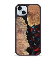 iPhone 15 Plus Wood Phone Case - Velva (Red, 820188)