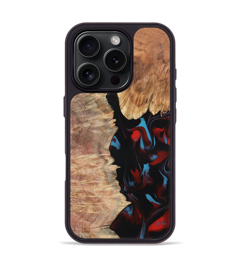 iPhone 16 Pro Wood Phone Case - Velva (Red, 820188)