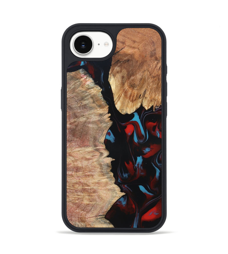 iPhone 16e Wood Phone Case - Velva (Red, 820188)