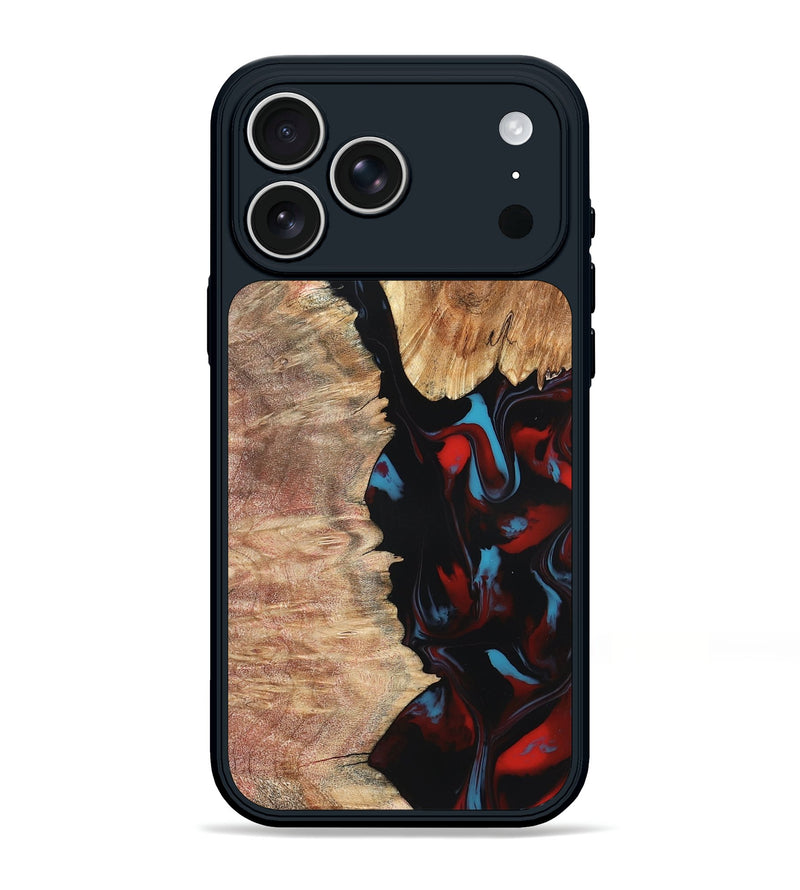 iPhone 17 Pro Max Wood Phone Case - Velva (Red, 820188)