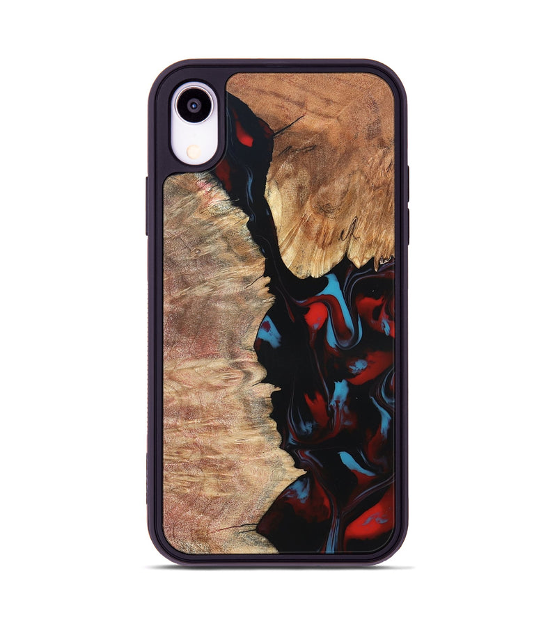iPhone Xr Wood Phone Case - Velva (Red, 820188)