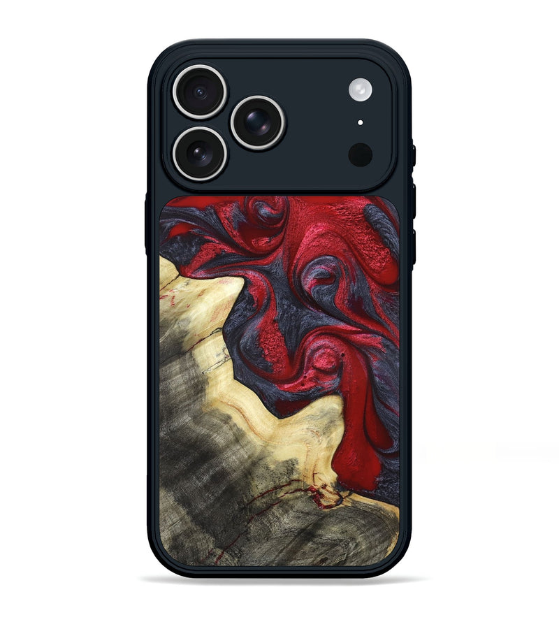 iPhone 17 Pro Max Wood Phone Case - Isabell (Red, 820189)