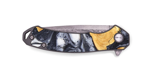 EDC Wood Pocket Knife - Webster (Black & White, 820191)