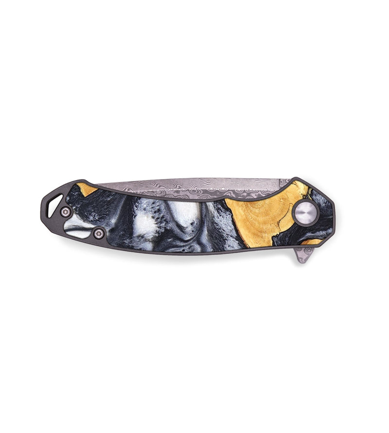 EDC Wood Pocket Knife - Webster (Black & White, 820191)