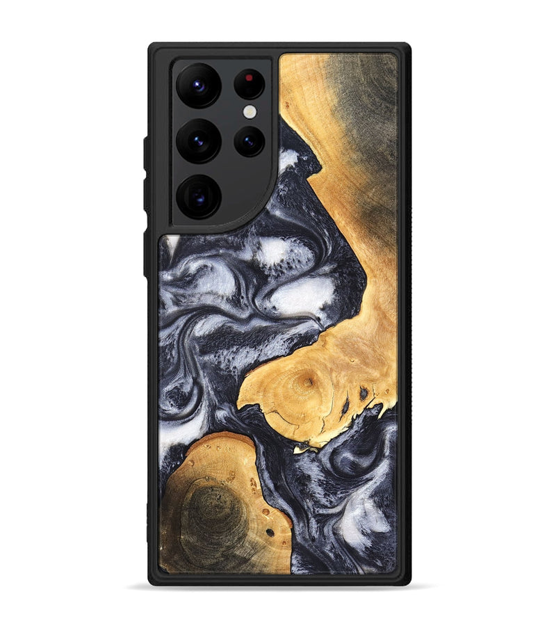 Galaxy S22 Ultra Wood Phone Case - Webster (Black & White, 820191)