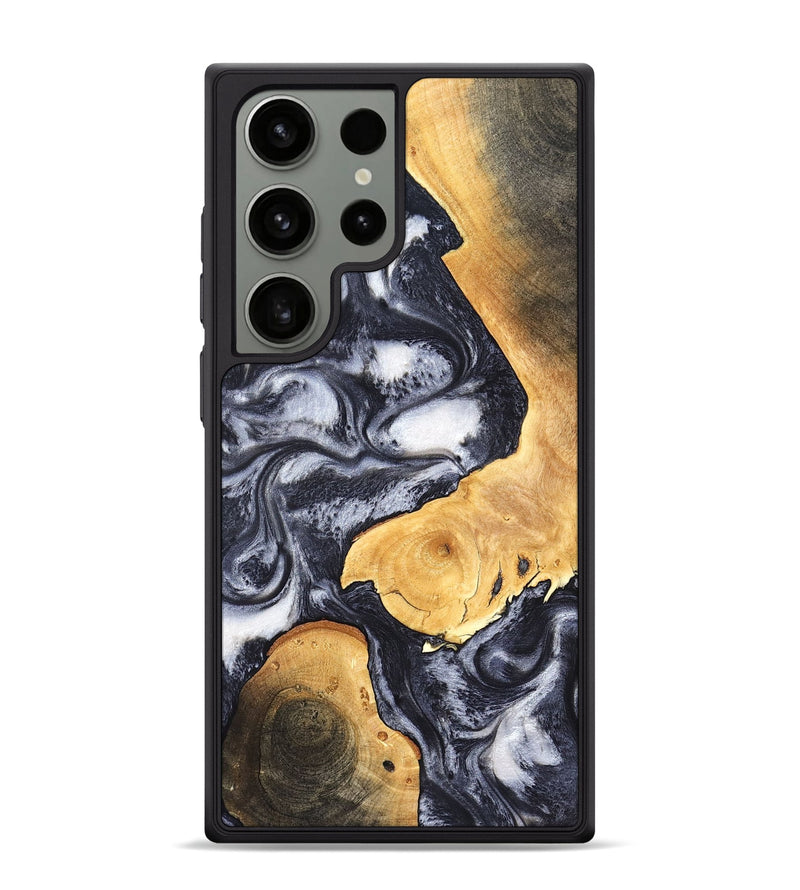 Galaxy S24 Ultra Wood Phone Case - Webster (Black & White, 820191)