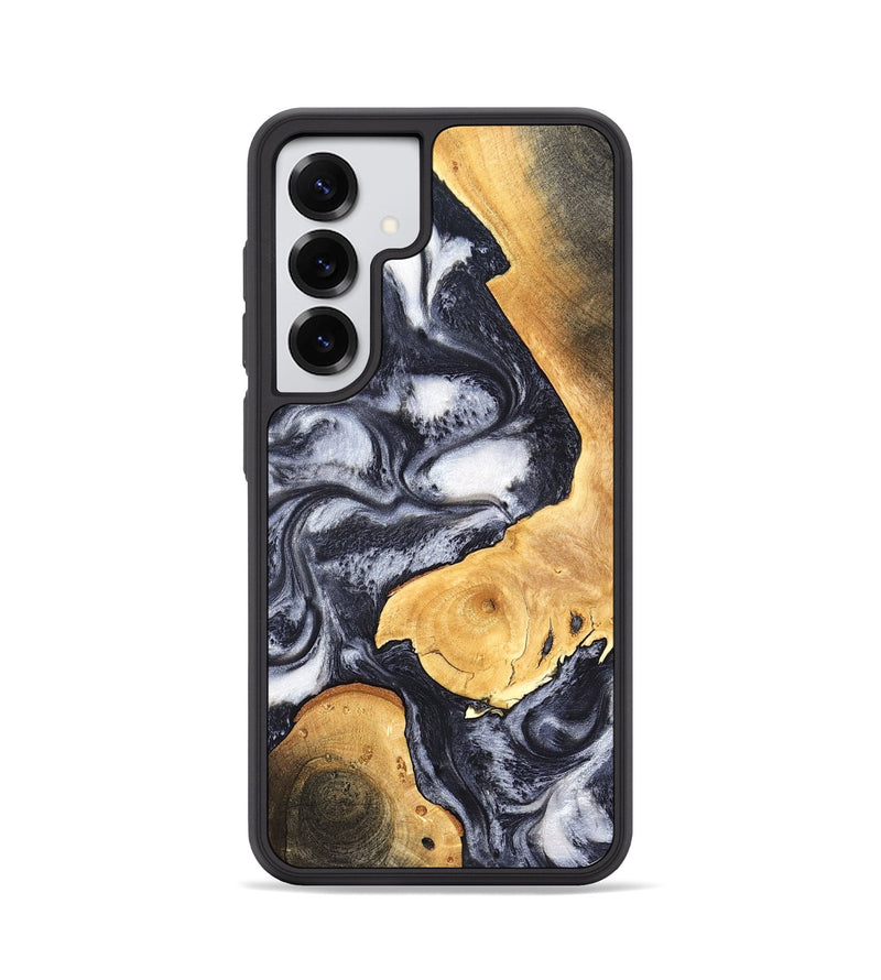 Galaxy S25 Wood Phone Case - Webster (Black & White, 820191)