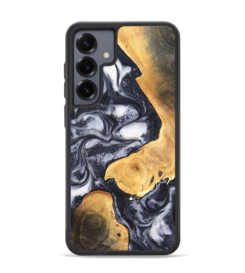 Galaxy S25 Plus Wood Phone Case - Webster (Black & White, 820191)