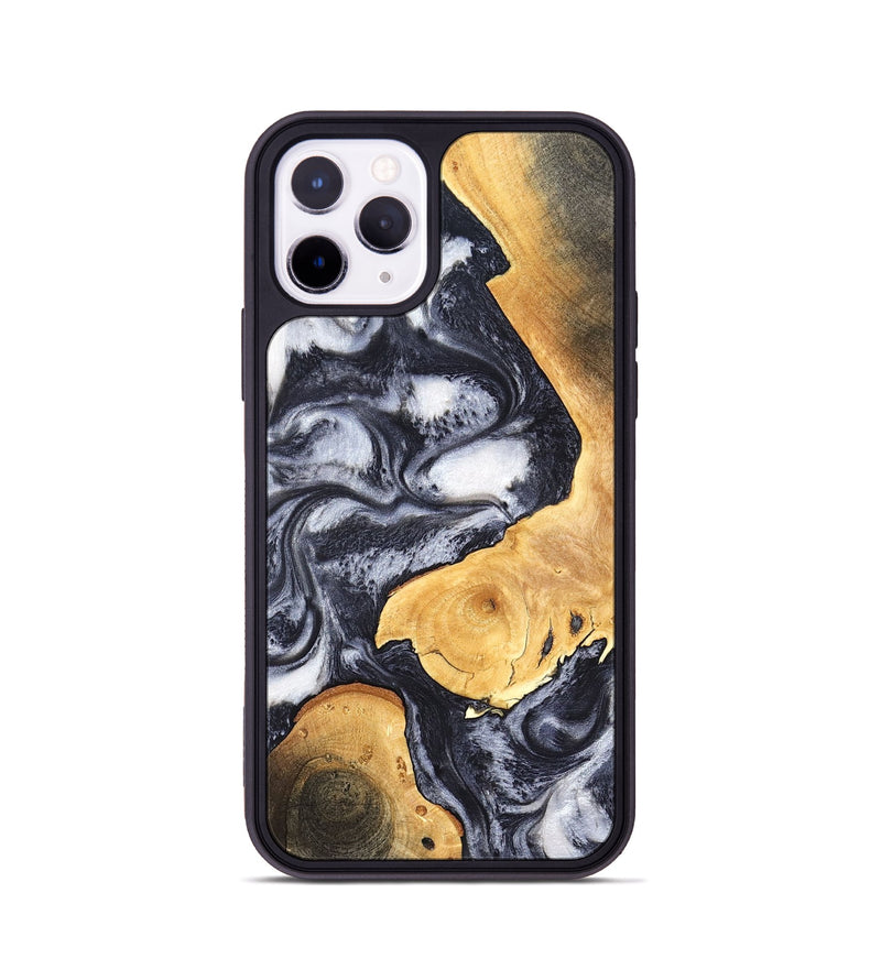 iPhone 11 Pro Wood Phone Case - Webster (Black & White, 820191)