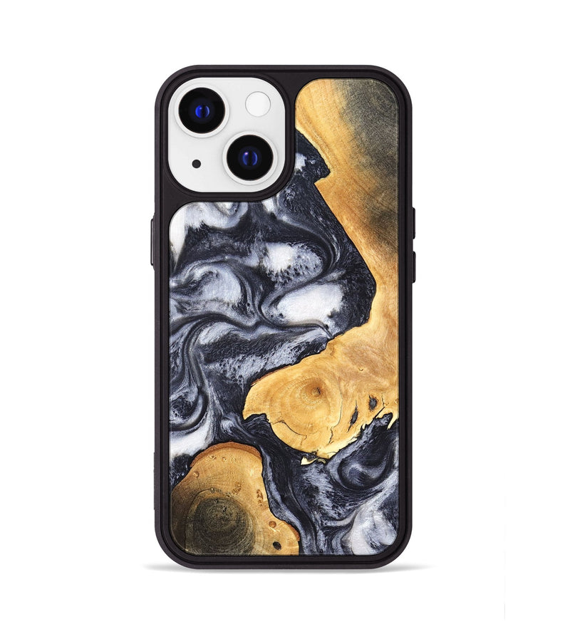 iPhone 13 Wood Phone Case - Webster (Black & White, 820191)