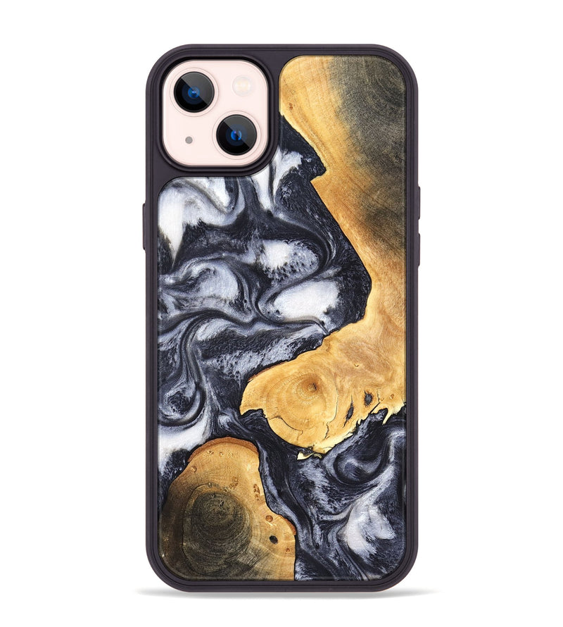 iPhone 14 Plus Wood Phone Case - Webster (Black & White, 820191)