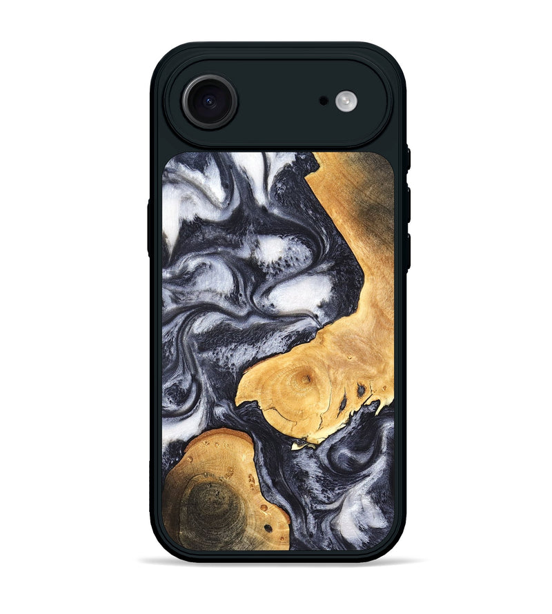 iPhone 17 Air Wood Phone Case - Webster (Black & White, 820191)