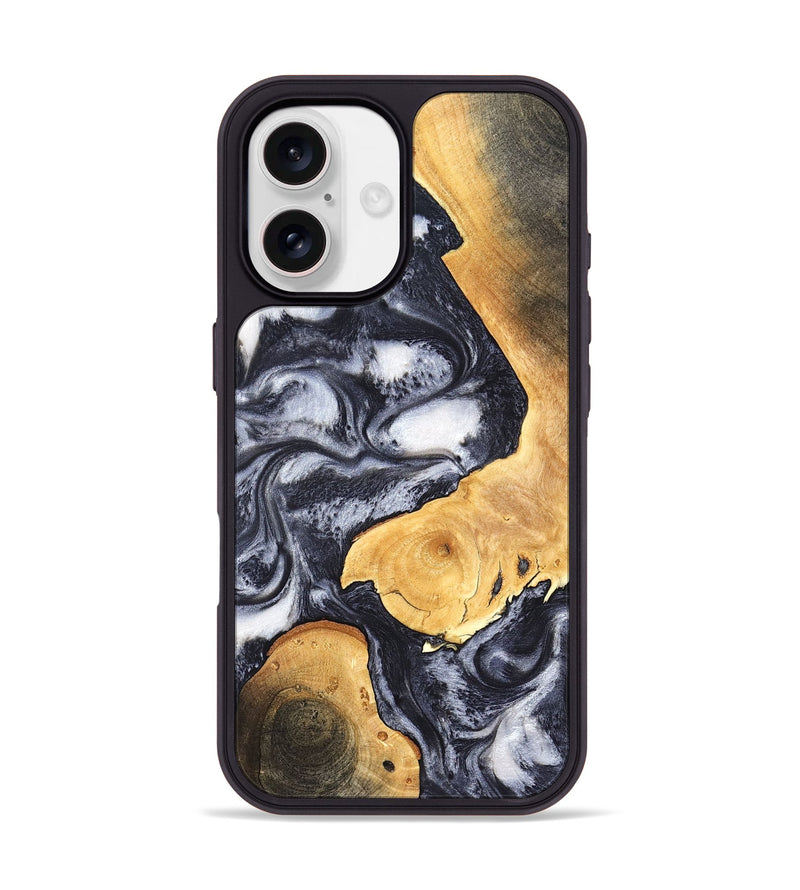 iPhone 17 Wood Phone Case - Webster (Black & White, 820191)