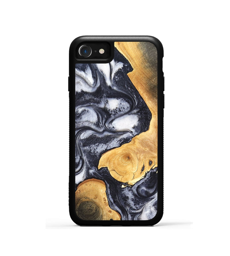 iPhone SE Wood Phone Case - Webster (Black & White, 820191)