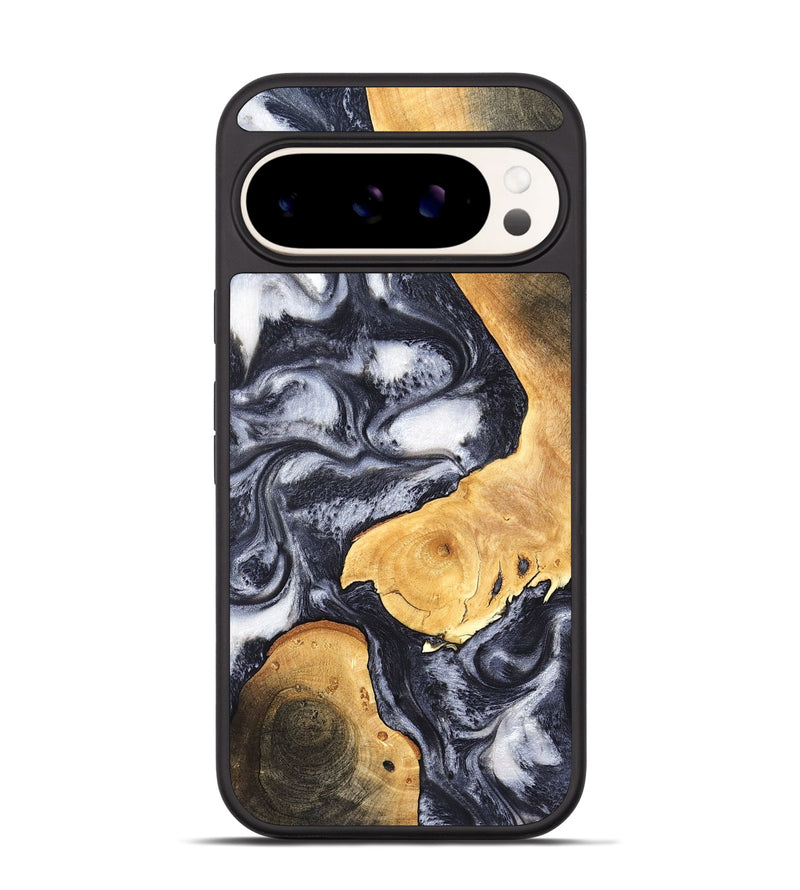 Pixel 9 Wood Phone Case - Webster (Black & White, 820191)