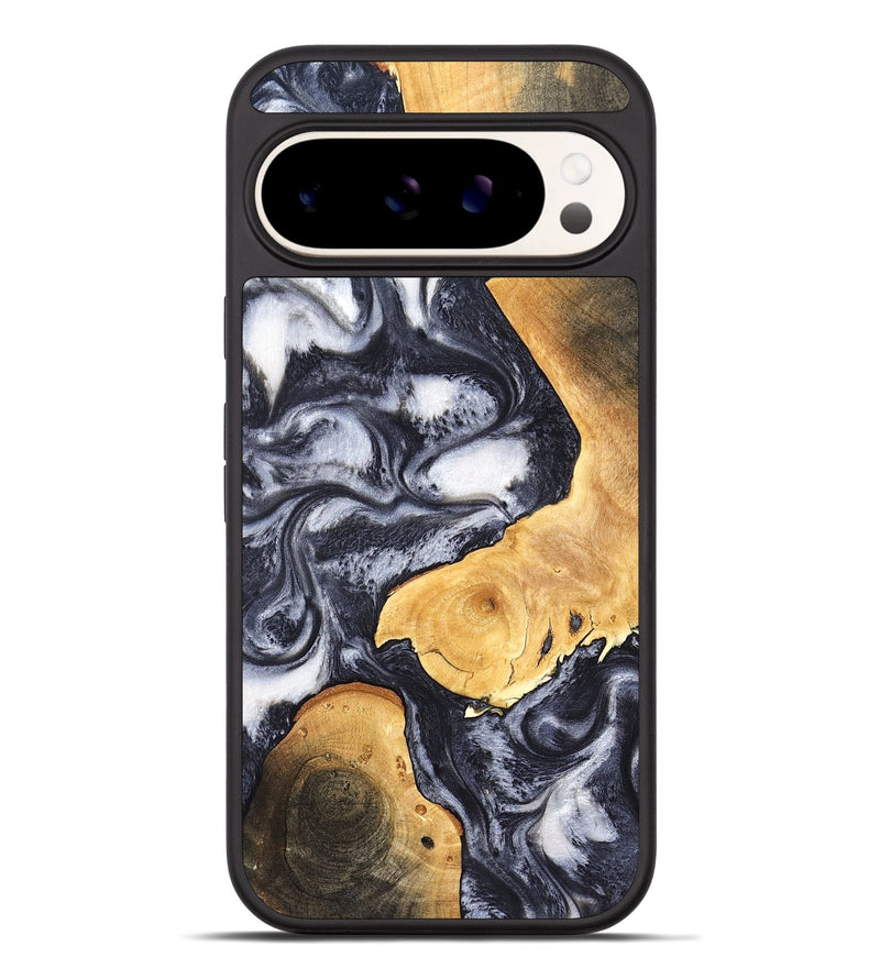 Pixel 9 Pro XL Wood Phone Case - Webster (Black & White, 820191)