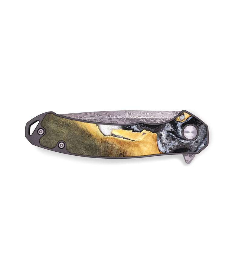 EDC Wood Pocket Knife - Gust (Black & White, 820192)