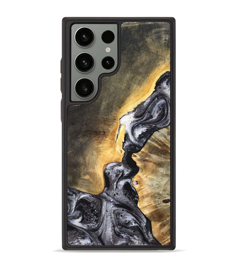 Galaxy S23 Ultra Wood Phone Case - Gust (Black & White, 820192)