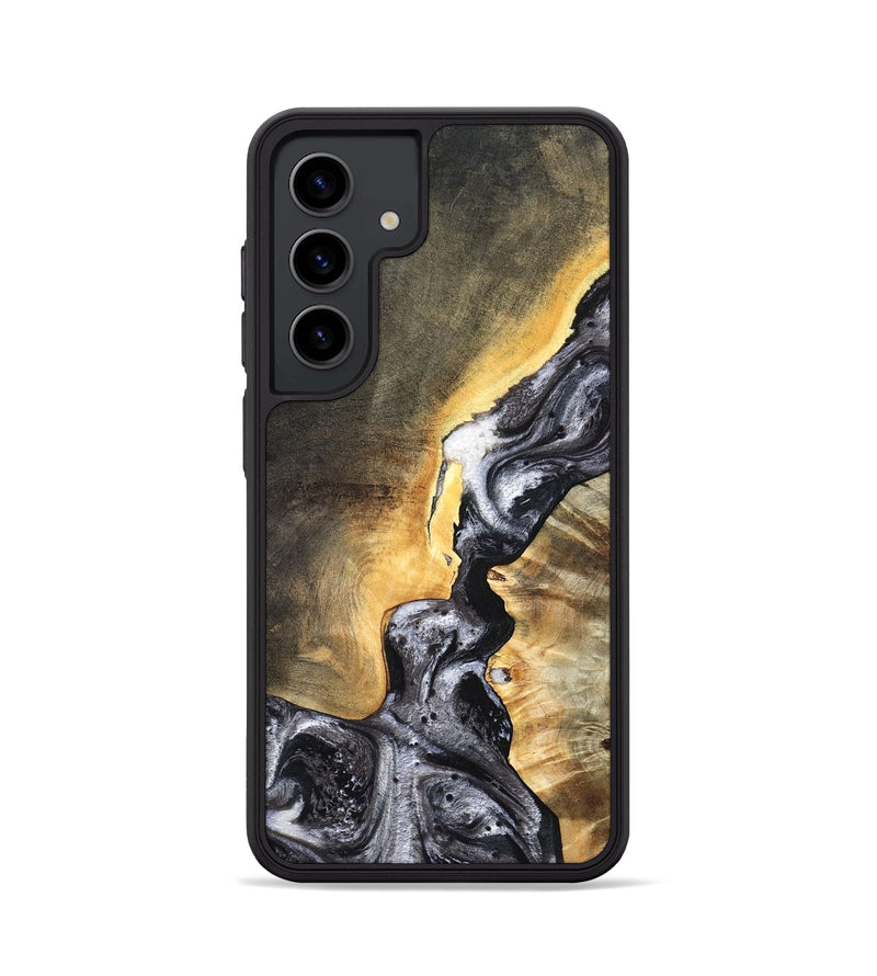 Galaxy S24 Wood Phone Case - Gust (Black & White, 820192)