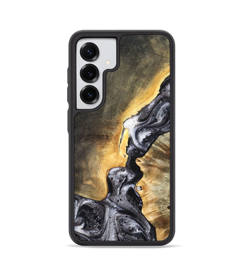 Galaxy S25 Wood Phone Case - Gust (Black & White, 820192)