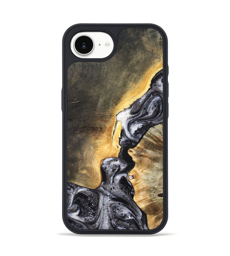 iPhone 16e Wood Phone Case - Gust (Black & White, 820192)