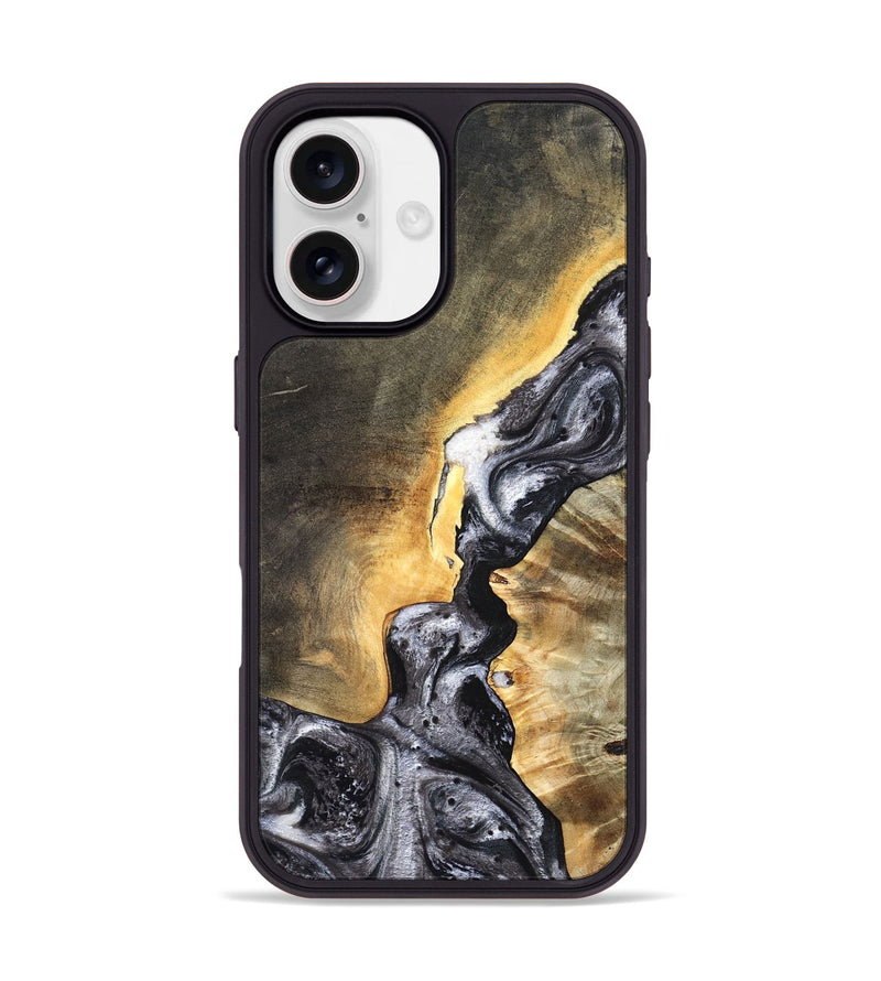 iPhone 17 Wood Phone Case - Gust (Black & White, 820192)