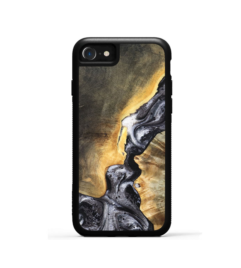 iPhone SE Wood Phone Case - Gust (Black & White, 820192)
