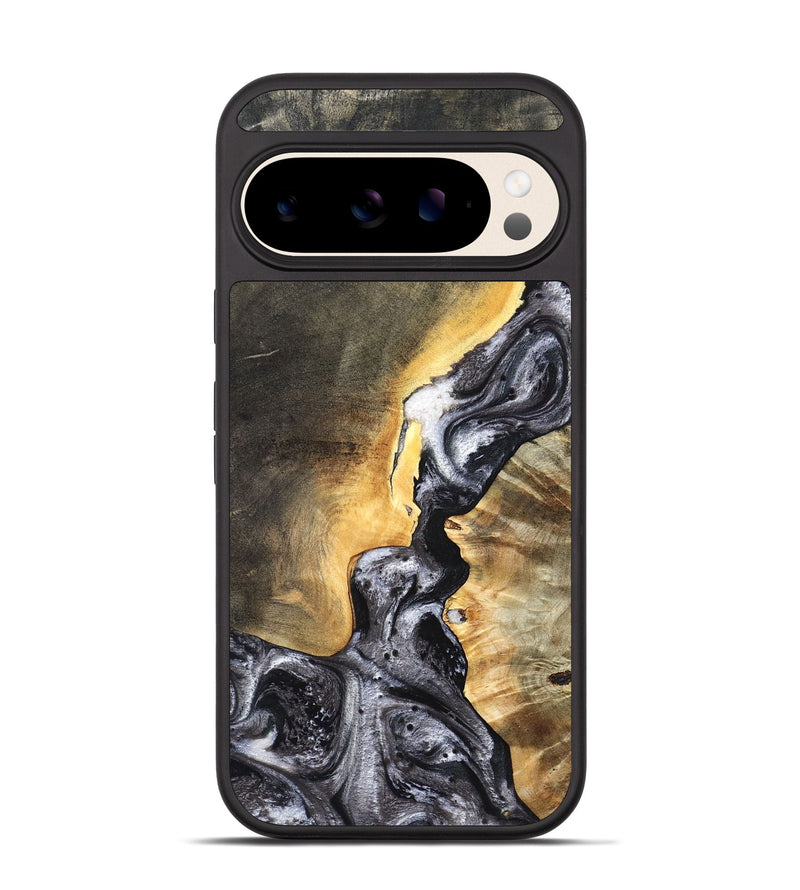 Pixel 10 Pro Wood Phone Case - Gust (Black & White, 820192)