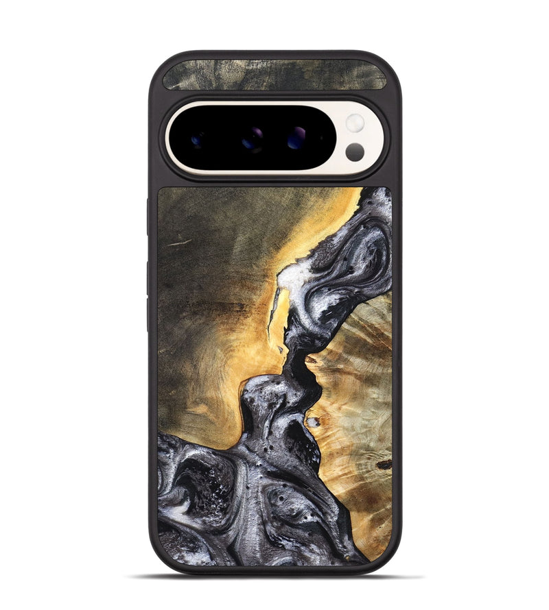 Pixel 9 Pro Wood Phone Case - Gust (Black & White, 820192)