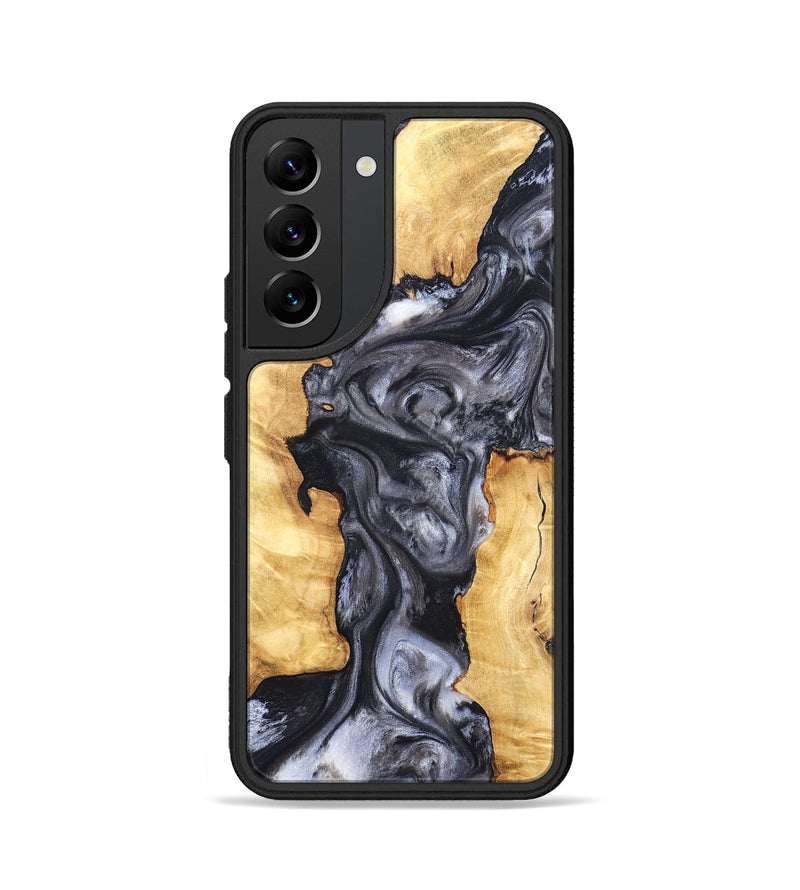 Galaxy S22 Wood Phone Case - Nadia (Black & White, 820193)