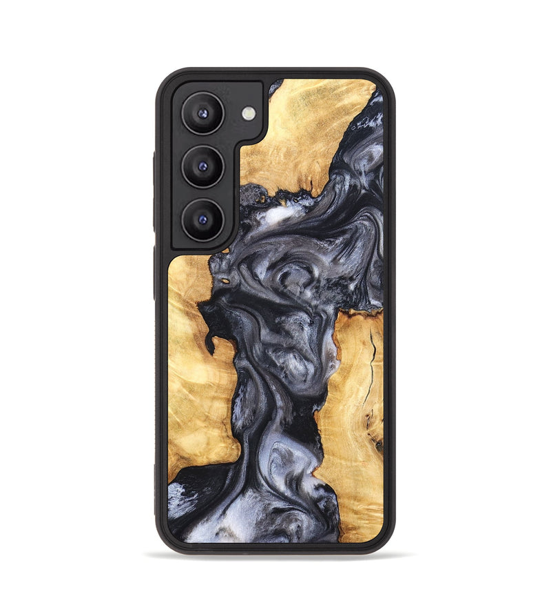 Galaxy S23 Wood Phone Case - Nadia (Black & White, 820193)