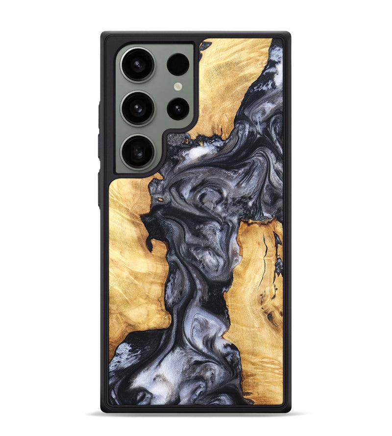 Galaxy S24 Ultra Wood Phone Case - Nadia (Black & White, 820193)