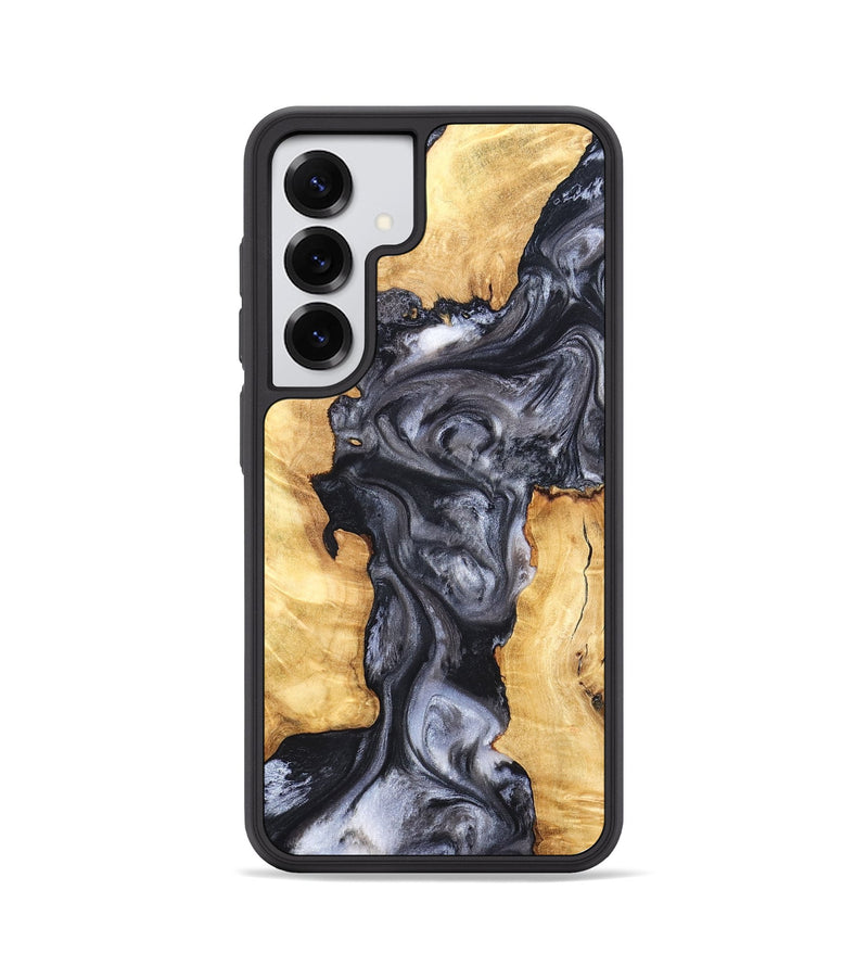 Galaxy S25 Wood Phone Case - Nadia (Black & White, 820193)
