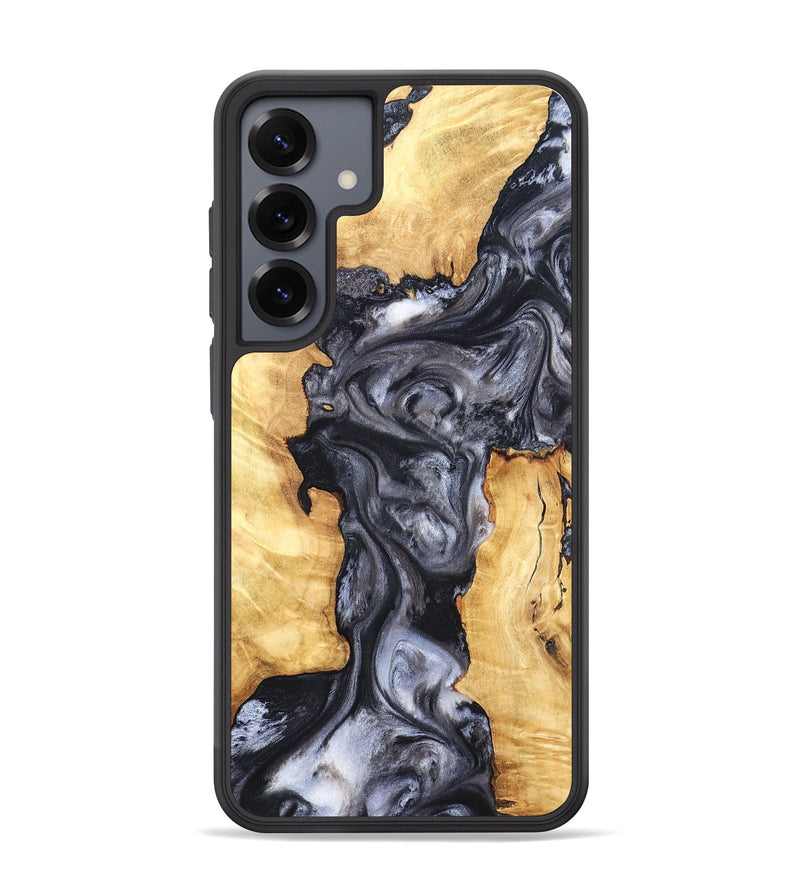 Galaxy S25 Plus Wood Phone Case - Nadia (Black & White, 820193)